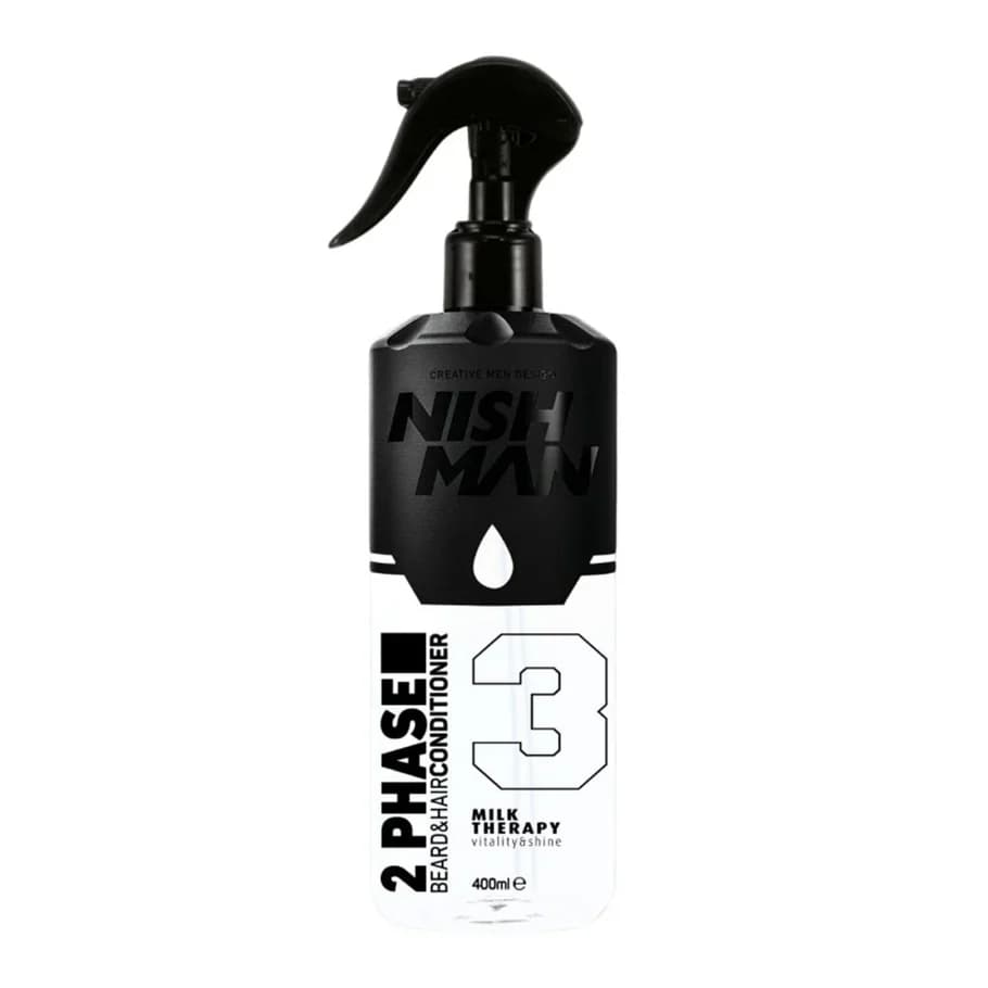 Acondicionador Bifásico Nishman Milk Therapy #3 400ml - unidad