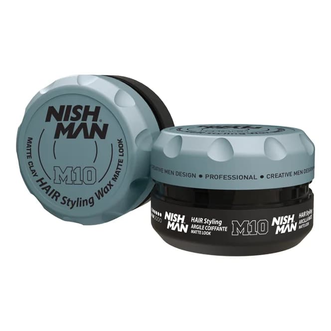 Cera Matte NishMan M10 Arcilla 150ml – Fijación Fuerte y Acabado Mate - unidad