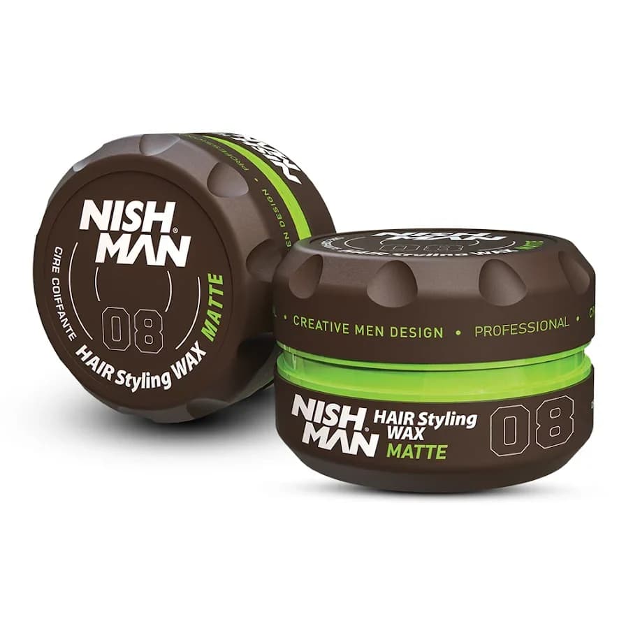 Cera Nish Man 08 Matte 150ml – Fijación fuerte y acabado mate - unidad