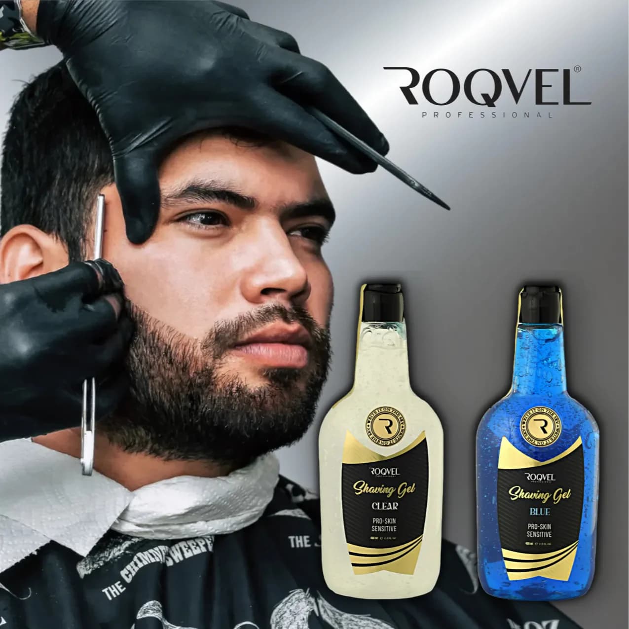 Gel de Afeitar ROQVEL 400ML: Suavidad y Frescura Incomparables - blue / unidad