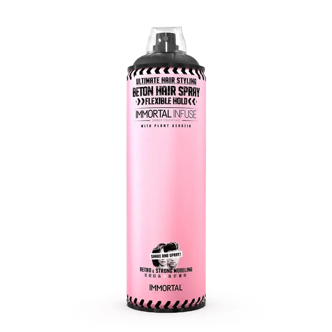Laca Beton Flexible Hold Low Shine Plant Keratin Immortal NYC 500 ml - Estándar