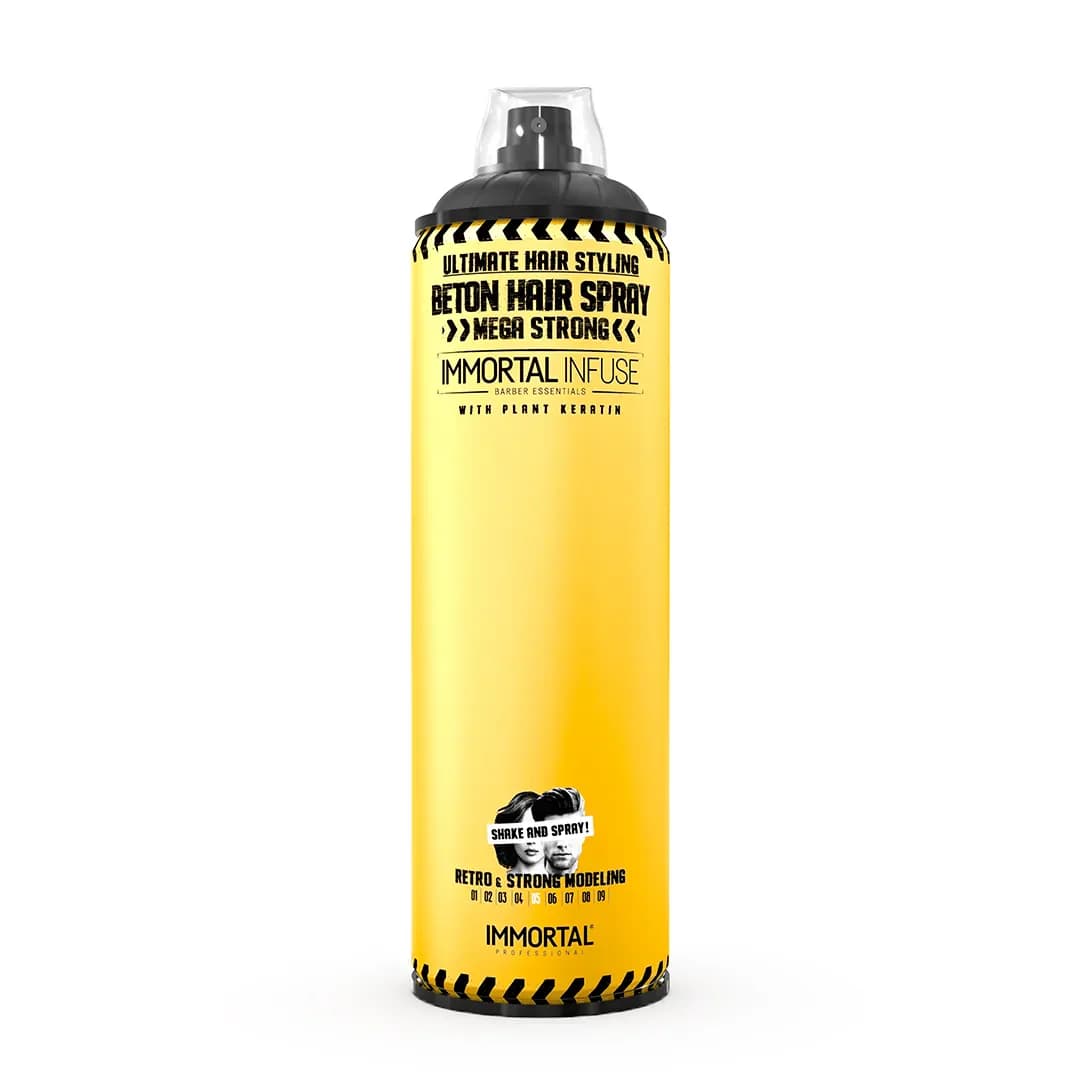 Laca Beton Mega Strong Matte Dry Look Plant Keratin Immortal NYC 500 ml - Estándar
