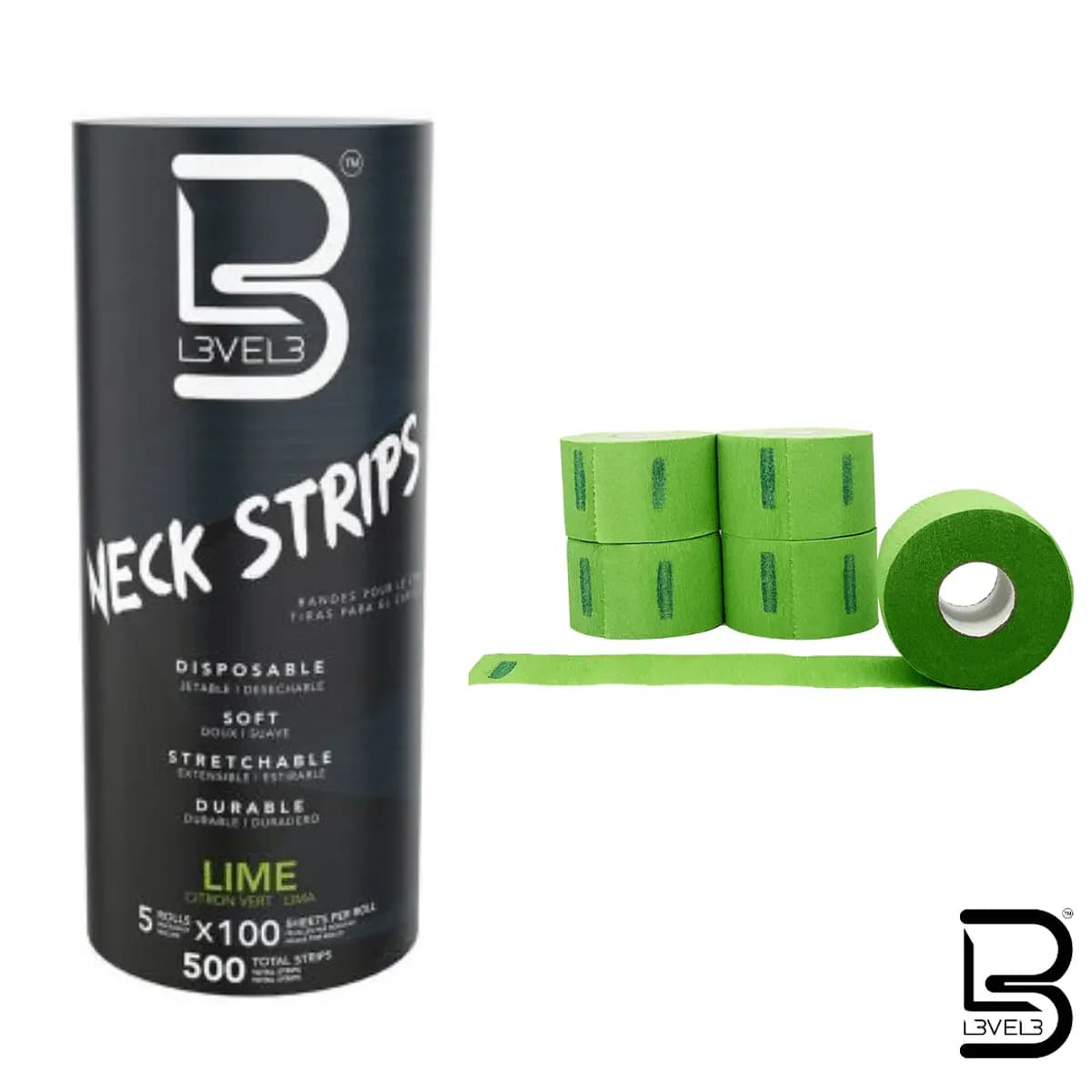 Papel Cuello Level 3 Green – Pack de 5 Rollos Desechables - Estándar