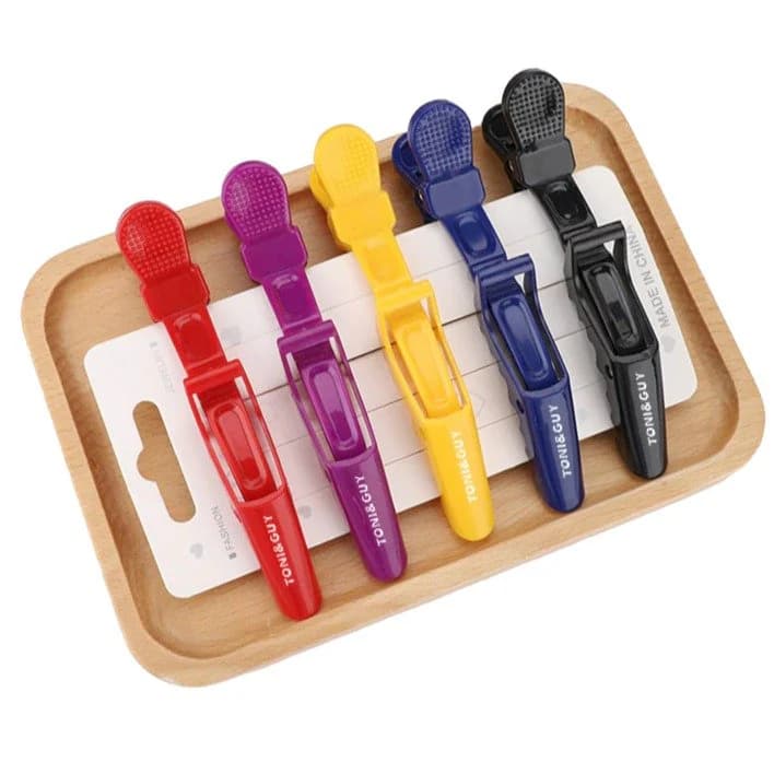 Pinzas cocodrilo Peluquería x6 - Estándar