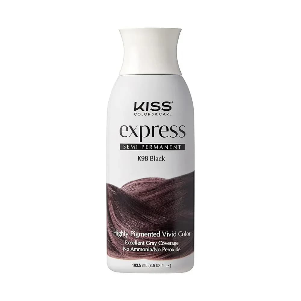 Tinte semipermanente Kiss Express Negro K98 - Estándar